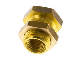 G 1/8'' x G 1/4'' F/M Brass Bulkhead Fitting 16 Bar [2 Pieces]