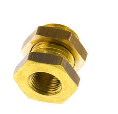 G 1/8'' x G 1/4'' F/M Brass Bulkhead Fitting 16 Bar [2 Pieces]