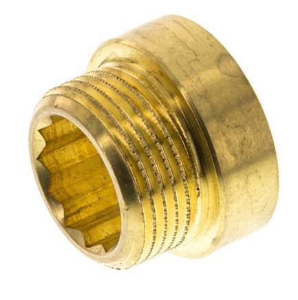 G 3/4'' F/M Brass Extension DIN 3523 - 10 mm [2 Pieces]
