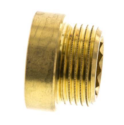 G 3/4'' F/M Brass Extension DIN 3523 - 10 mm [2 Pieces]