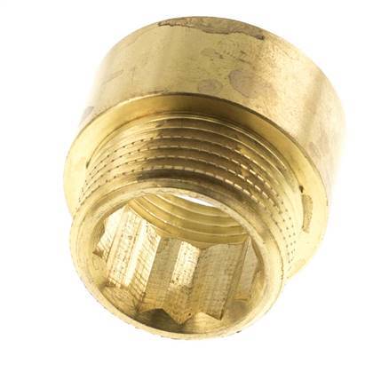 G 3/4'' F/M Brass Extension DIN 3523 - 15 mm [2 Pieces]