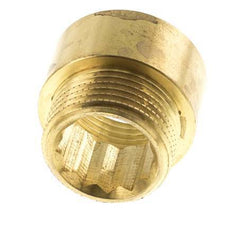 G 3/4'' F/M Brass Extension DIN 3523 - 15 mm [2 Pieces]