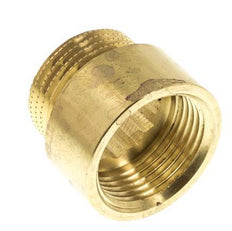 G 3/4'' F/M Brass Extension DIN 3523 - 15 mm [2 Pieces]