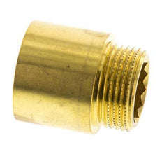 G 3/4'' F/M Extensión de latón DIN 3523 - 25 mm