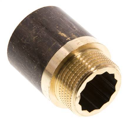 G 3/4'' F/M Extensión de latón DIN 3523 - 30 mm