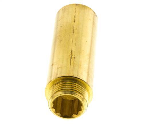 G 3/4'' F/M Extensión de latón DIN 3523 - 80 mm