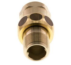 Rp 3/4'' x R 3/4'' F/M Espiga doble de latón de 3 piezas con cierre cónico 16 Bar