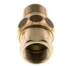 Rp 3/4'' x R 3/4'' F/M Espiga doble de latón de 3 piezas con cierre cónico 16 Bar