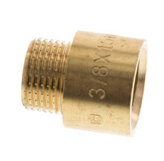 G 3/8'' F/M Brass Extension DIN 3523 - 15 mm [2 Pieces]