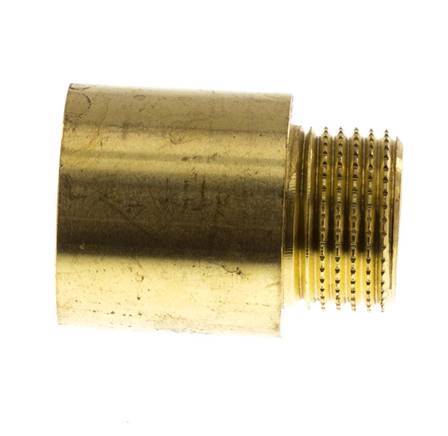 G 3/8'' F/M Brass Extension DIN 3523 - 20 mm [2 Pieces]