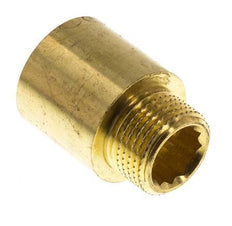 G 3/8'' F/M Brass Extension DIN 3523 - 20 mm [2 Pieces]