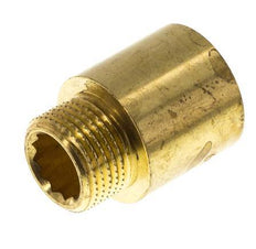 G 3/8'' F/M Brass Extension DIN 3523 - 20 mm [2 Pieces]