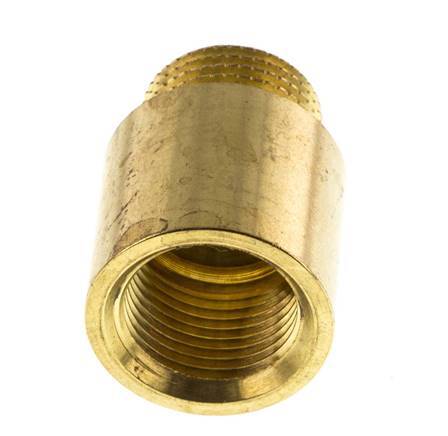 G 3/8'' F/M Brass Extension DIN 3523 - 20 mm [2 Pieces]
