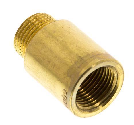 G 3/8'' F/M Brass Extension DIN 3523 - 25 mm [2 Pieces]
