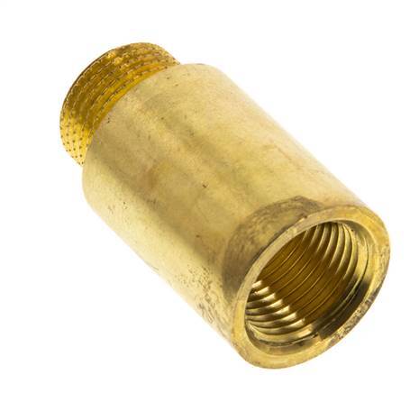 G 3/8'' F/M Brass Extension DIN 3523 - 30 mm [2 Pieces]