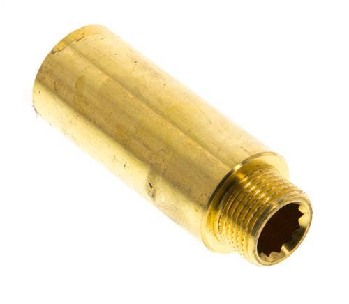 G 3/8'' F/M Extensión de latón DIN 3523 - 50 mm