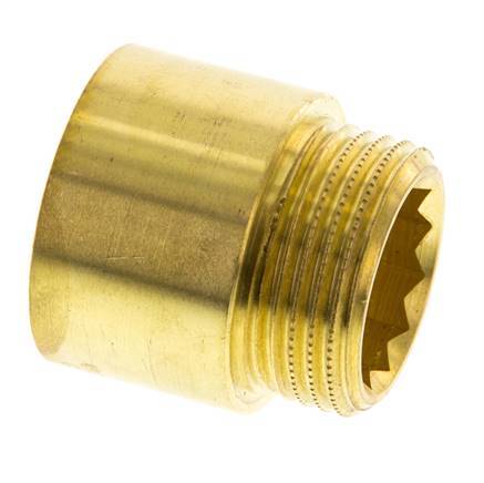 G 1'' F/M Extensión de latón DIN 3523 - 25 mm