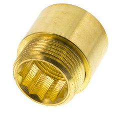 G 1'' F/M Extensión de latón DIN 3523 - 25 mm