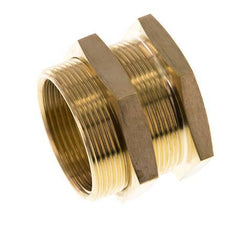 G 1 1/2'' x M54x2 F/M Brass Bulkhead Fitting 16 Bar