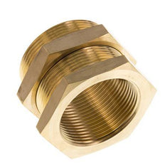 G 1 1/2'' x M54x2 F/M Brass Bulkhead Fitting 16 Bar
