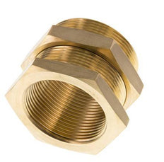 G 1 1/2'' x M54x2 F/M Brass Bulkhead Fitting 16 Bar