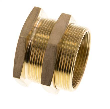 G 1 1/2'' x M54x2 F/M Brass Bulkhead Fitting 16 Bar