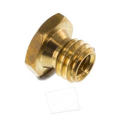 M3 x M5 F/M Brass Reducing Ring 16 Bar [5 Pieces]