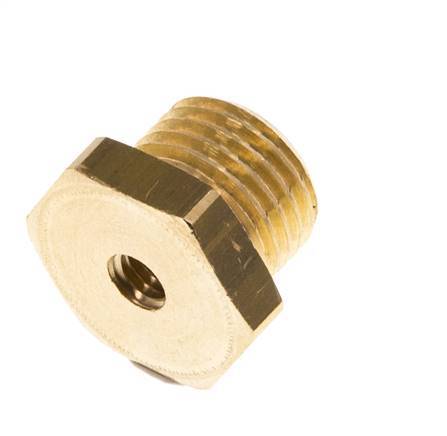 M5 x G 1/4'' F/M Brass Reducing Ring 16 Bar [10 Pieces]