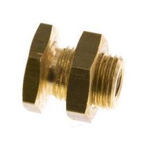 M5 x G 1/8'' F/M Brass Bulkhead Fitting 16 Bar [2 Pieces]