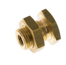 M5 x G 1/8'' F/M Brass Bulkhead Fitting 16 Bar [2 Pieces]