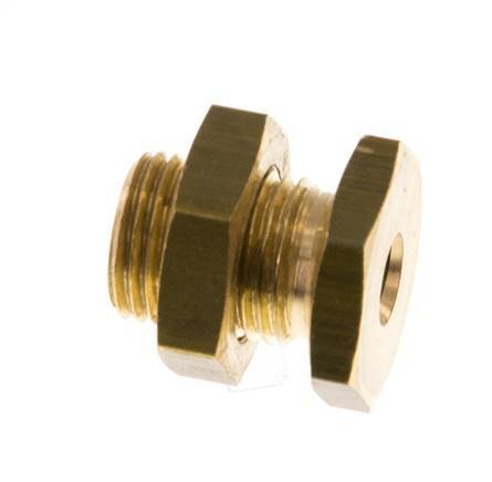M5 x G 1/8'' F/M Brass Bulkhead Fitting 16 Bar [2 Pieces]
