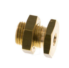 M5 x G 1/8'' F/M Brass Bulkhead Fitting 16 Bar [2 Pieces]