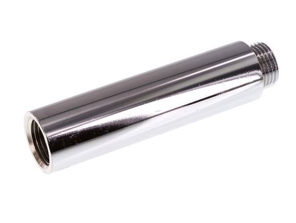 G 1/2'' F/M Extensión de latón cromado DIN 3523 - 100 mm