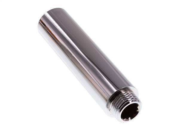 G 1/2'' F/M Extensión de latón cromado DIN 3523 - 100 mm