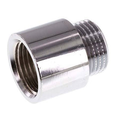 G 1/2'' F/M Extensión de latón cromado DIN 3523 - 20 mm