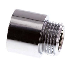 G 1/2'' F/M Extensión de latón cromado DIN 3523 - 20 mm