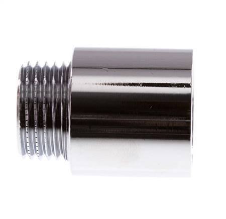 G 1/2'' F/M Extensión de latón cromado DIN 3523 - 25 mm