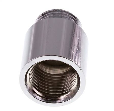 G 1/2'' F/M Extensión de latón cromado DIN 3523 - 25 mm