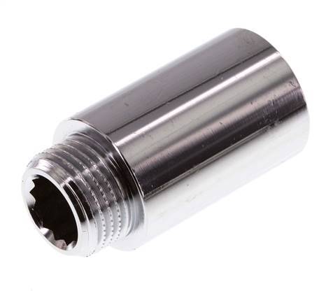 G 1/2'' F/M Extensión de latón cromado DIN 3523 - 40 mm