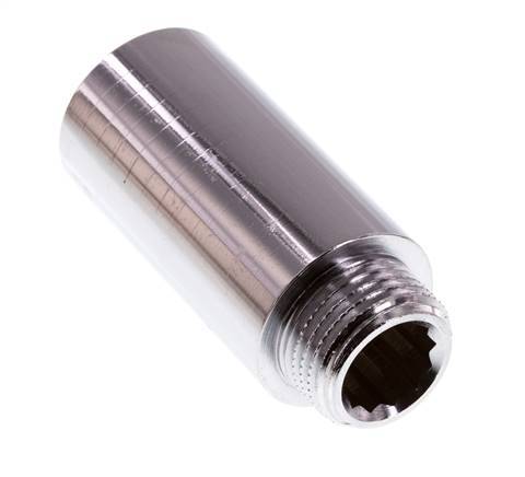 G 1/2'' F/M Extensión de latón cromado DIN 3523 - 50 mm