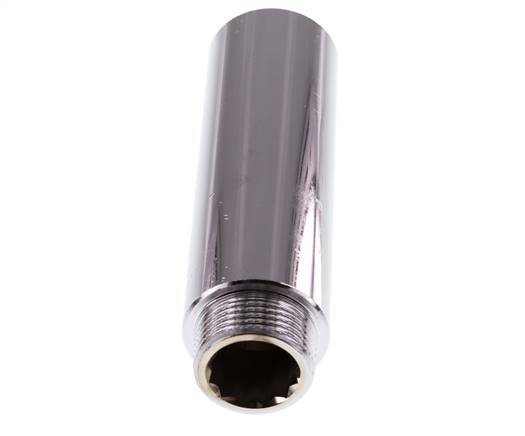G 3/4'' F/M Extensión de latón cromado DIN 3523 - 100 mm