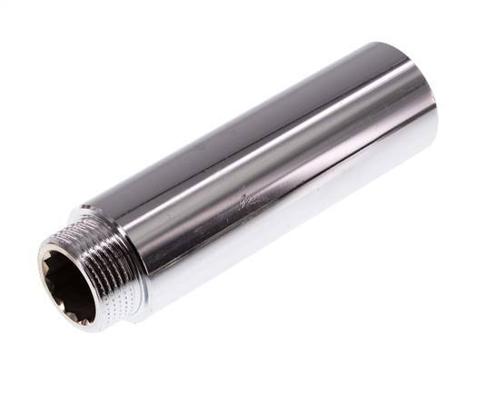 G 3/4'' F/M Extensión de latón cromado DIN 3523 - 100 mm
