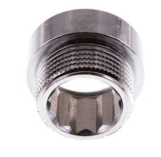 G 3/4'' F/M Chromium plated Brass Extension DIN 3523 - 10 mm [2 Pieces]