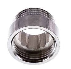 G 3/4'' F/M Chromium plated Brass Extension DIN 3523 - 10 mm [2 Pieces]