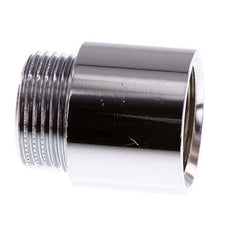 G 3/4'' F/M Extensión de latón cromado DIN 3523 - 25 mm