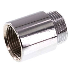 G 3/4'' F/M Extensión de latón cromado DIN 3523 - 30 mm