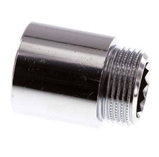 G 3/4'' F/M Extensión de latón cromado DIN 3523 - 30 mm