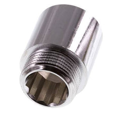 G 3/4'' F/M Extensión de latón cromado DIN 3523 - 30 mm