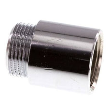 G 3/4'' F/M Extensión de latón cromado DIN 3523 - 30 mm