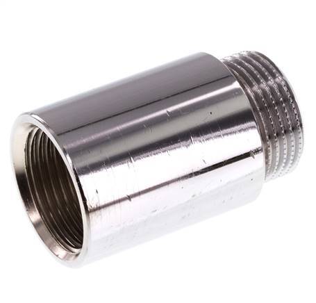 G 3/4'' F/M Extensión de latón cromado DIN 3523 - 40 mm
